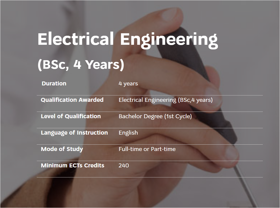 BSc Electrical Engineering | University of Nicosia (UNIC)