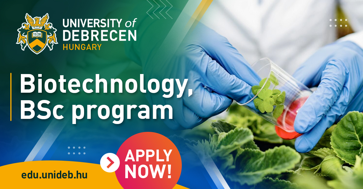 Biotechnology BSc at University of Debrecen
